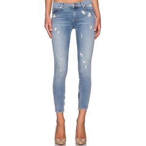 KSubi spray on crop in DDay Destroy Jeans